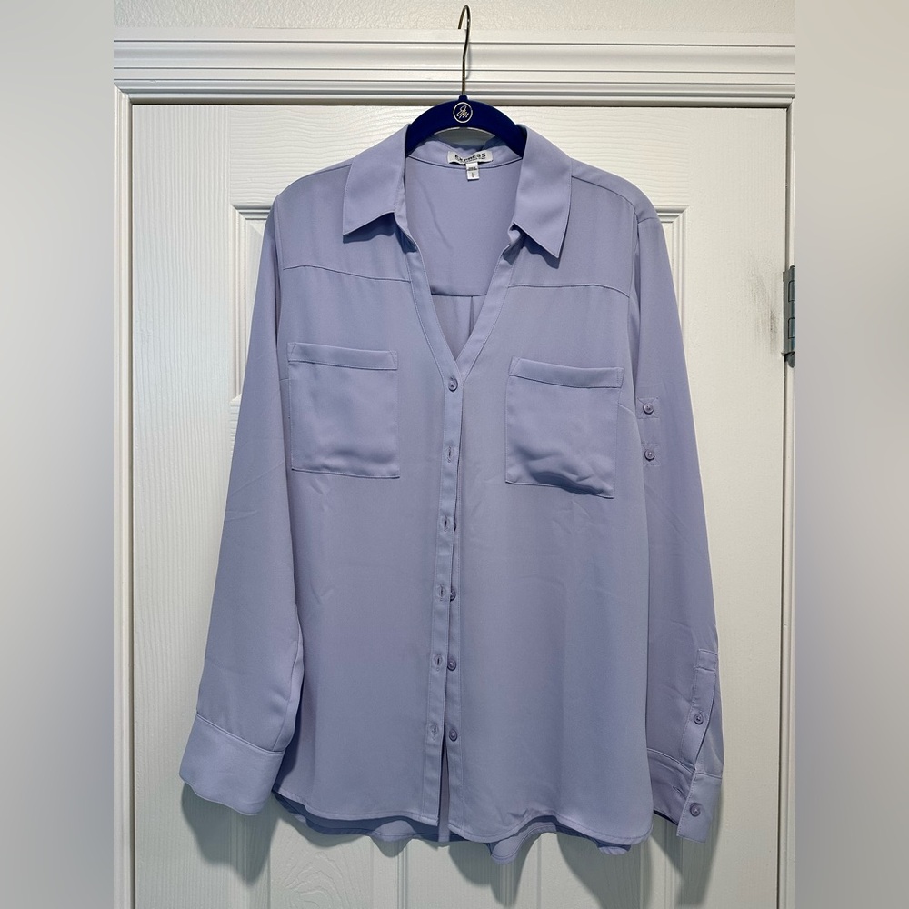 Express Light Lavender Portofino Shirt